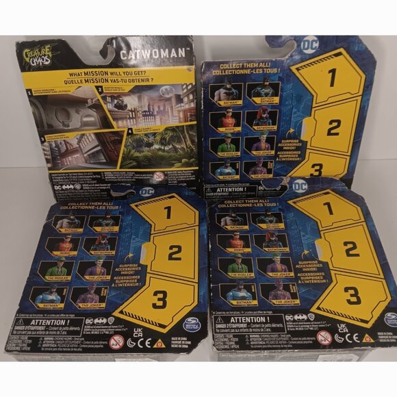 DC 1ST EDITION CATWOMAN - BATMAN- ROBIN-& THE RIDDLER ACTION FIGURES - Picture 3 of 7